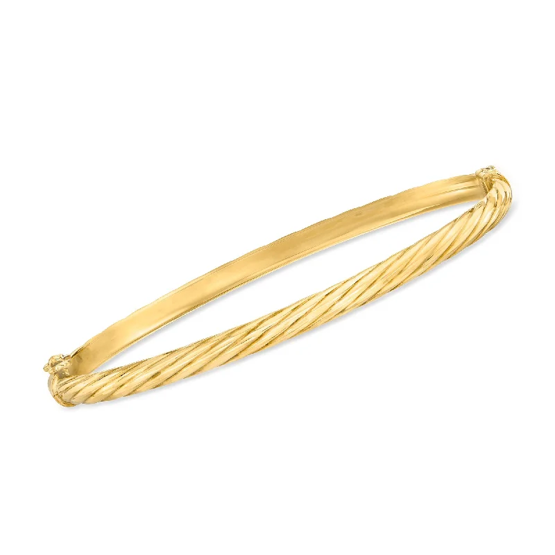 Personalized Engraved Jewelry For Meaningful Gifts Ross-Simons Italian 14kt Yellow Gold Grooved Oval Bangle Bracelet Personalized Engraved Jewelry For Meaningful Gifts Ross-Simons Italian 14kt Yellow Gold Grooved Oval Bangle Bracelet