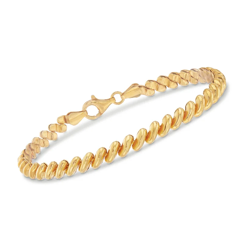 Don't Miss Our Biggest Jewelry Sale Of The Season Ross-Simons Italian 18kt Yellow Gold Over Sterling Silver San Marco Bracelet Don't Miss Our Biggest Jewelry Sale Of The Season Ross-Simons Italian 18kt Yellow Gold Over Sterling Silver San Marco Bracelet