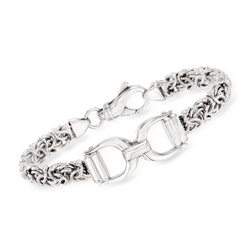 Limited-Stock Jewelry Sale – Shop Before It's Gone Ross-Simons Italian Sterling Silver Byzantine Bracelet With Horse Bit Limited-Stock Jewelry Sale – Shop Before It's Gone Ross-Simons Italian Sterling Silver Byzantine Bracelet With Horse Bit