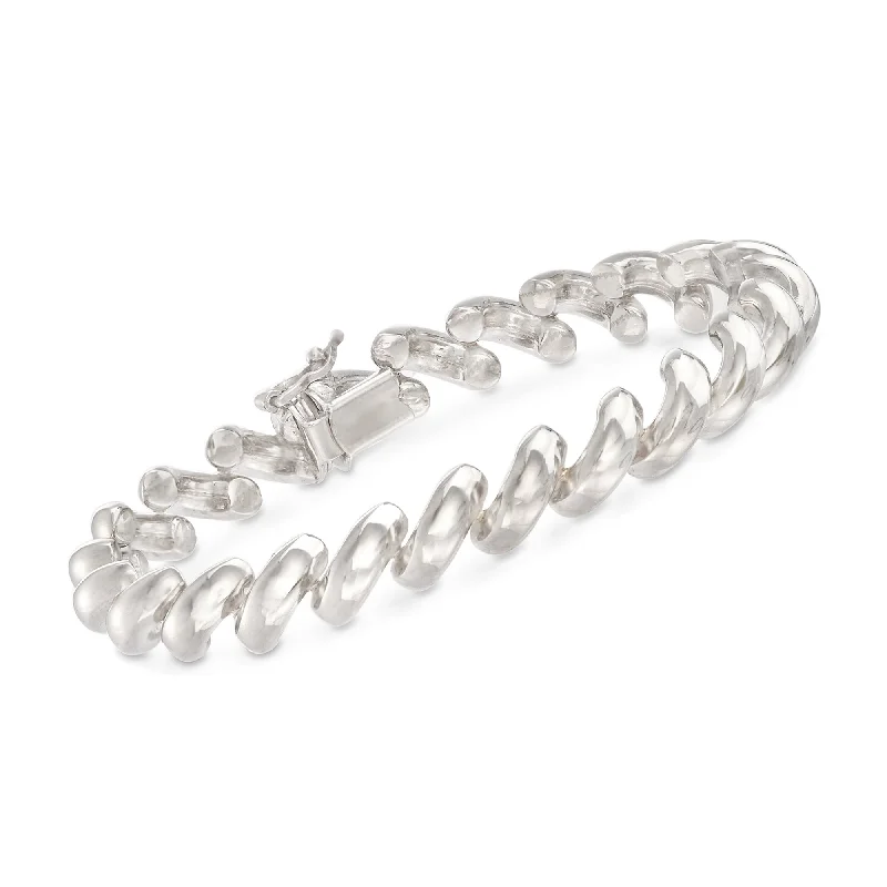 Buy More, Save More On Stunning Jewelry Pieces Ross-Simons Italian Sterling Silver San Marco Link Bracelet Buy More, Save More On Stunning Jewelry Pieces Ross-Simons Italian Sterling Silver San Marco Link Bracelet