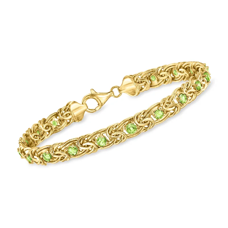 Unmissable Jewelry Clearance – Final Reductions Ross-Simons Peridot Byzantine Bracelet in 18kt Gold Over Sterling Unmissable Jewelry Clearance – Final Reductions Ross-Simons Peridot Byzantine Bracelet in 18kt Gold Over Sterling