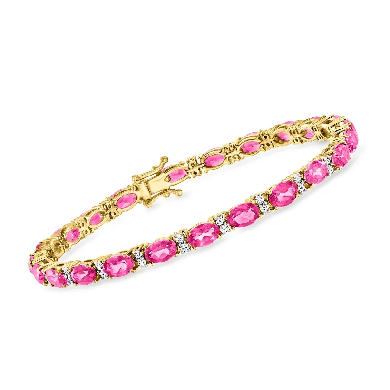 Flash Sale On Exquisite Jewelry – Don't Miss Out Ross-Simons Pink and White Topaz Tennis Bracelet in 18kt Gold Over Sterling Flash Sale On Exquisite Jewelry – Don't Miss Out Ross-Simons Pink and White Topaz Tennis Bracelet in 18kt Gold Over Sterling