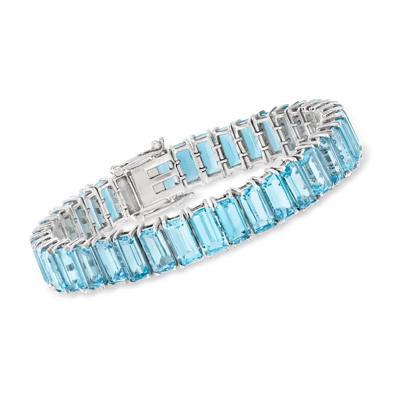 Get The Sparkle You Love At Prices You Adore Ross-Simons Sky Blue Topaz Tennis Bracelet in Sterling Silver Get The Sparkle You Love At Prices You Adore Ross-Simons Sky Blue Topaz Tennis Bracelet in Sterling Silver