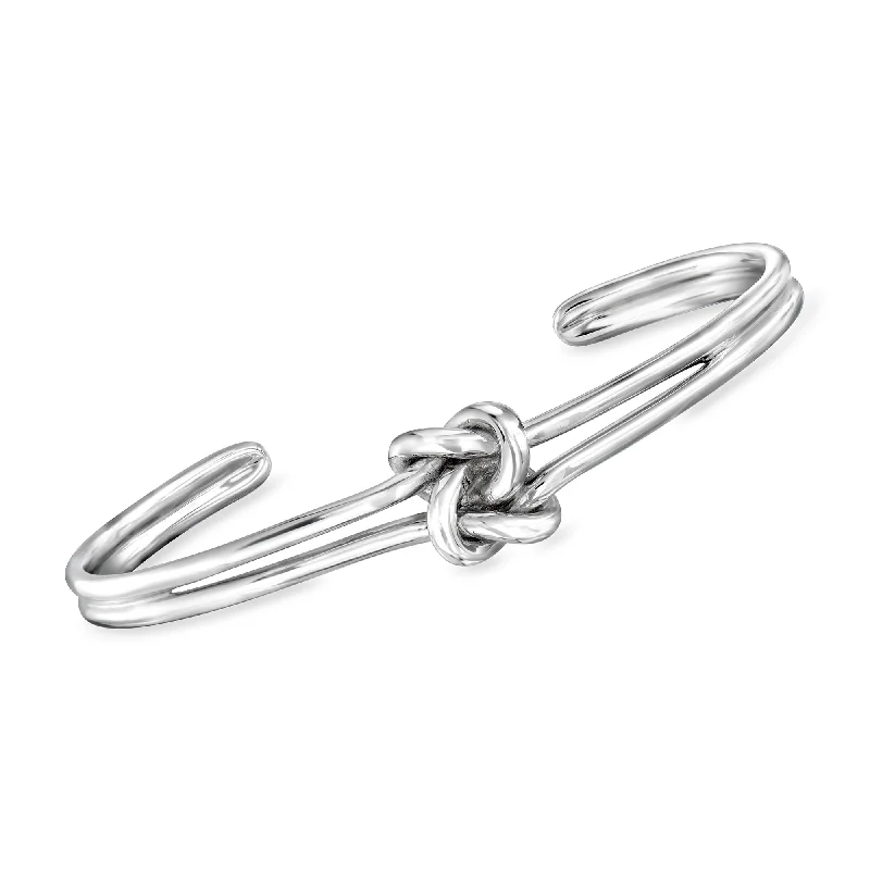 Premium Diamond Jewelry For Unforgettable Moments Ross-Simons Sterling Silver Love Knot Cuff Bracelet Premium Diamond Jewelry For Unforgettable Moments Ross-Simons Sterling Silver Love Knot Cuff Bracelet