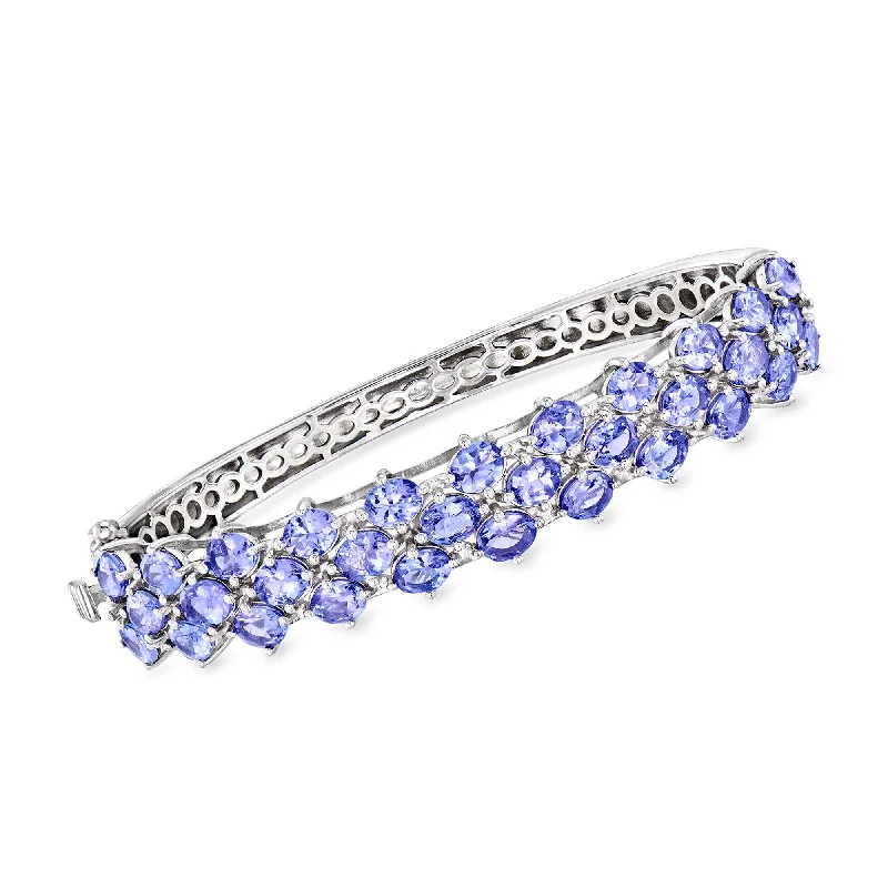 Limited-Stock Jewelry Sale – Once It's Gone, It's Gone Ross-Simons Tanzanite Bangle Bracelet in Sterling Silver Limited-Stock Jewelry Sale – Once It's Gone, It's Gone Ross-Simons Tanzanite Bangle Bracelet in Sterling Silver