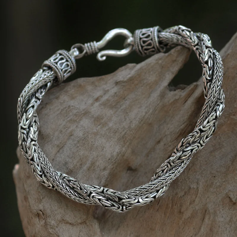 Jewelry Deals That Outshine The Rest Sanca Batik Handcrafted Triple Braid Sterling Silver Bracelet from Bali Jewelry Deals That Outshine The Rest Sanca Batik Handcrafted Triple Braid Sterling Silver Bracelet from Bali