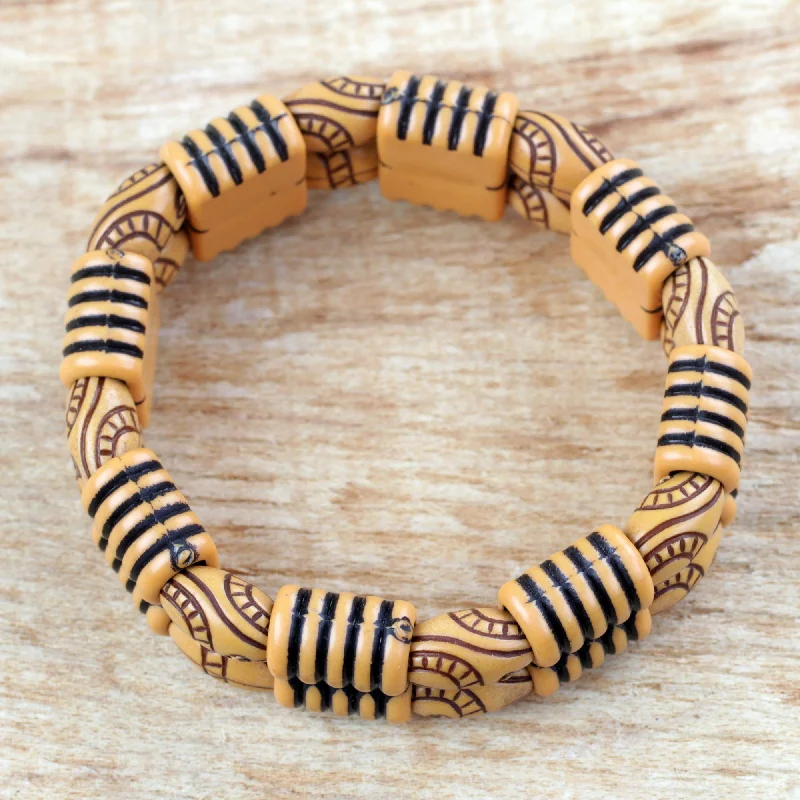 Premium Jewelry Now Available At Special Discounts Sensational Stripes Two Layer Recycled Plastic Beaded Striped Stretch Bracelet Premium Jewelry Now Available At Special Discounts Sensational Stripes Two Layer Recycled Plastic Beaded Striped Stretch Bracelet