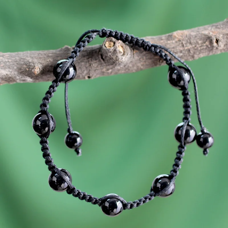 Shop Modern Jewelry Collections With Exclusive Discounts Song in the Night Unique Onyx Shambhala-style Bracelet Shop Modern Jewelry Collections With Exclusive Discounts Song in the Night Unique Onyx Shambhala-style Bracelet