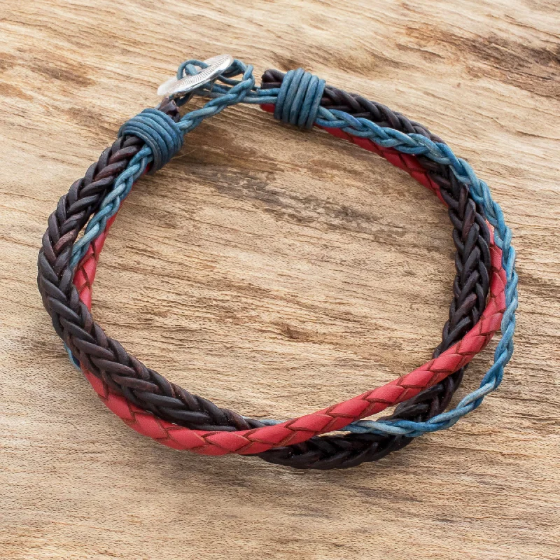 Modern Jewelry At Exclusive Discounts – Shop Today Walks of Life Multicolored Guatemalan Leather Braided Wristband Bracelet Modern Jewelry At Exclusive Discounts – Shop Today Walks of Life Multicolored Guatemalan Leather Braided Wristband Bracelet