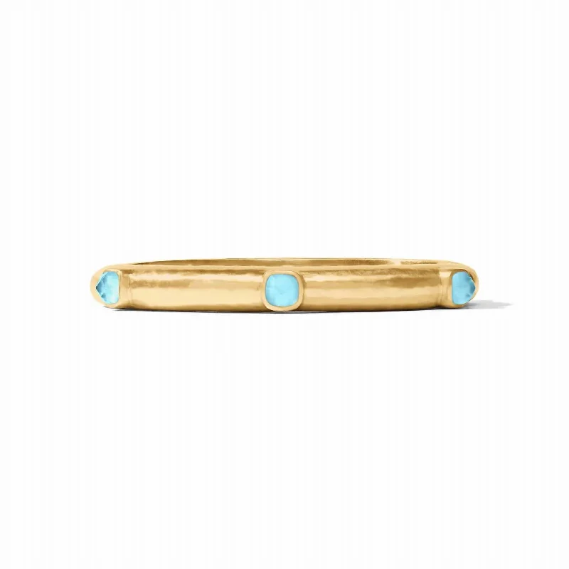Shop Fine Jewelry With Exclusive Savings Women's Catalina Hinge Bangle In Iridescent Capri Blue Shop Fine Jewelry With Exclusive Savings Women's Catalina Hinge Bangle In Iridescent Capri Blue