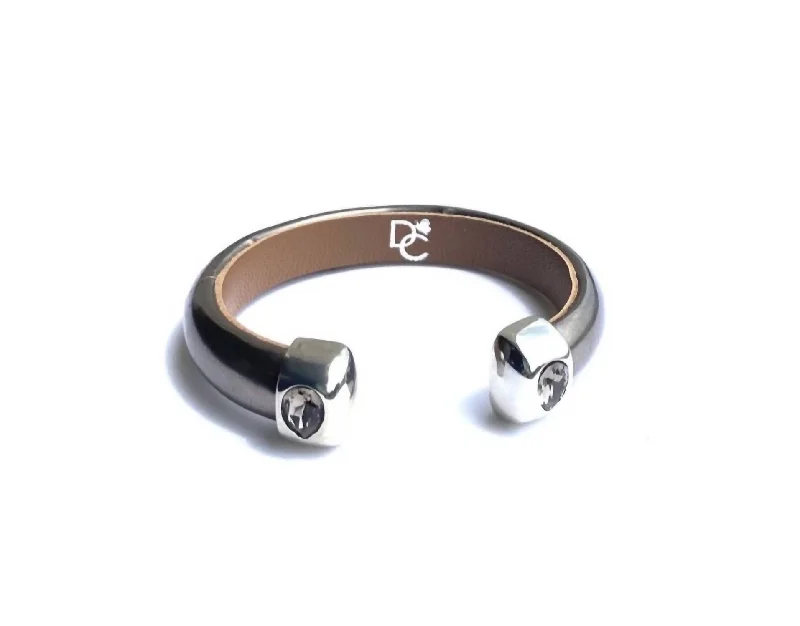 Breathtaking Jewelry, Breathtaking Prices Women's Debbie Clemens Italian Leather Cuff In Bronze Breathtaking Jewelry, Breathtaking Prices Women's Debbie Clemens Italian Leather Cuff In Bronze