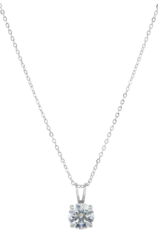 Timeless Elegance Now At Special Discounts 10KT WHITE GOLD 1 CARAT MOISSANITE SOLITAIRE PENDANT NECKLACE Timeless Elegance Now At Special Discounts 10KT WHITE GOLD 1 CARAT MOISSANITE SOLITAIRE PENDANT NECKLACE