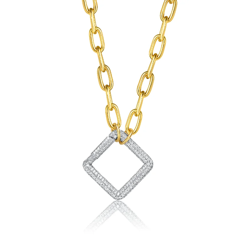 Must-Have Jewelry Pieces At Reduced Prices 14k Gold-plated Elegant Chain With Glittering Diamonds Triangle Sterling Silver Pendant Necklace Cubic Zirconia Must-Have Jewelry Pieces At Reduced Prices 14k Gold-plated Elegant Chain With Glittering Diamonds Triangle Sterling Silver Pendant Necklace Cubic Zirconia