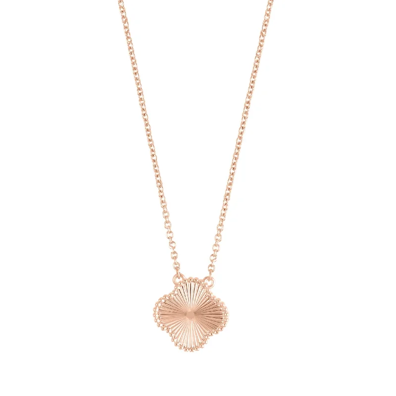Dazzle With Discounts – Shop Jewelry On Sale Beveled Flower Necklace rose gold