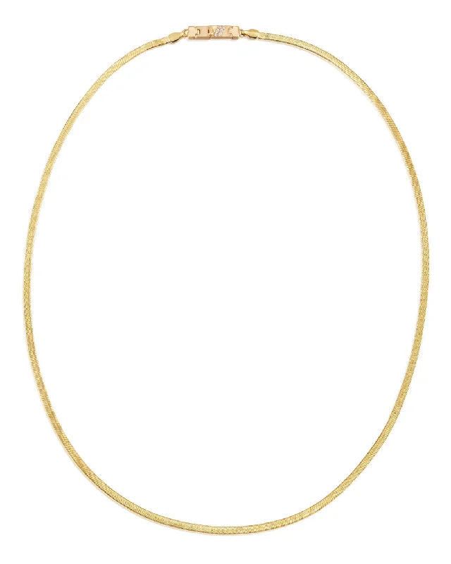 Limited-Time Jewelry Sale – Elegant Styles At Less BF Herringbone Chain- Gold