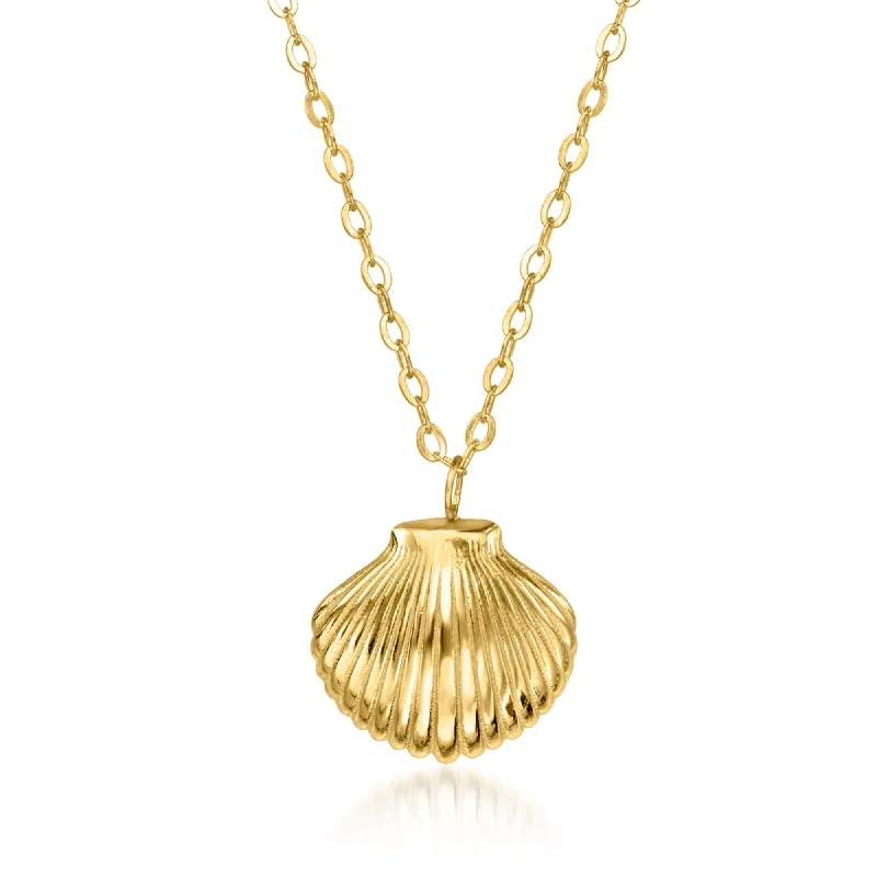 Buy More, Save More On Stunning Jewelry Pieces Canaria Italian 10kt Yellow Gold Seashell Necklace Buy More, Save More On Stunning Jewelry Pieces Canaria Italian 10kt Yellow Gold Seashell Necklace