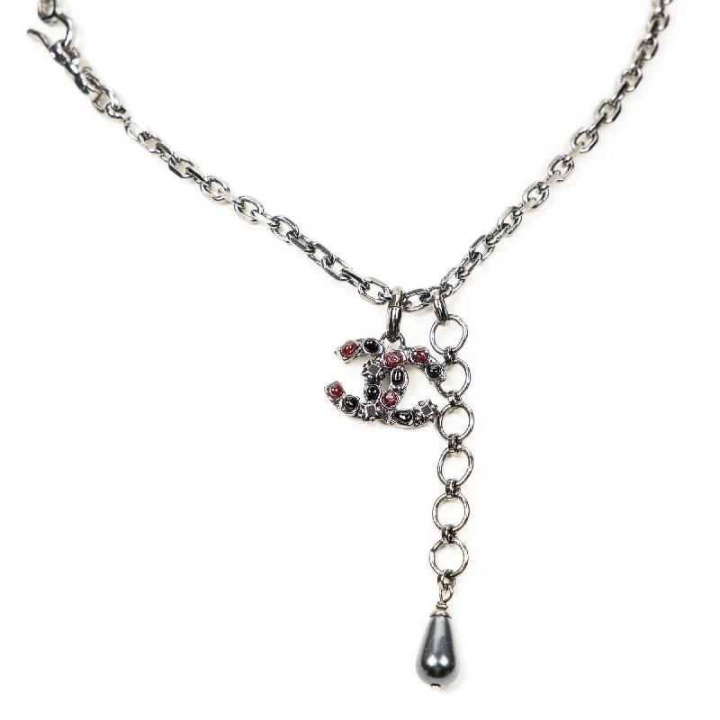 Discounted Luxury Jewelry – Shine Without The Splurge CC Rhinestone Chain Necklace