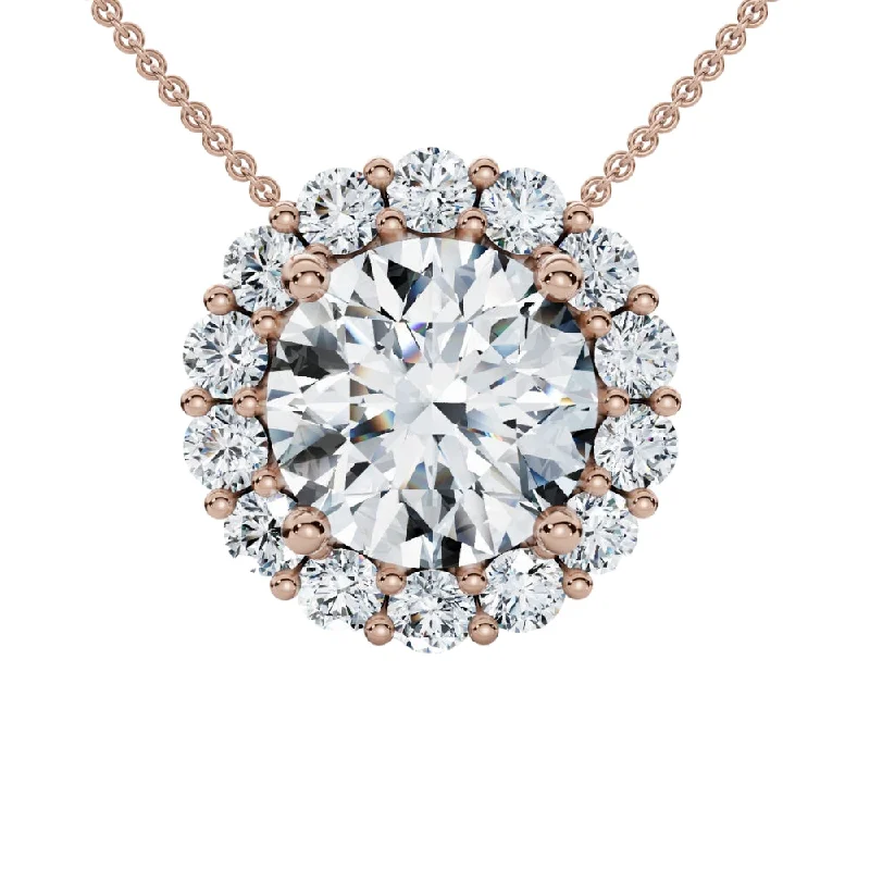 Buy More, Save More – Special Jewelry Discounts Certified 3 1/2Ct Halo Diamond Pendant Lab Grown 14k Gold Women's Necklace Buy More, Save More – Special Jewelry Discounts Certified 3 1/2Ct Halo Diamond Pendant Lab Grown 14k Gold Women's Necklace