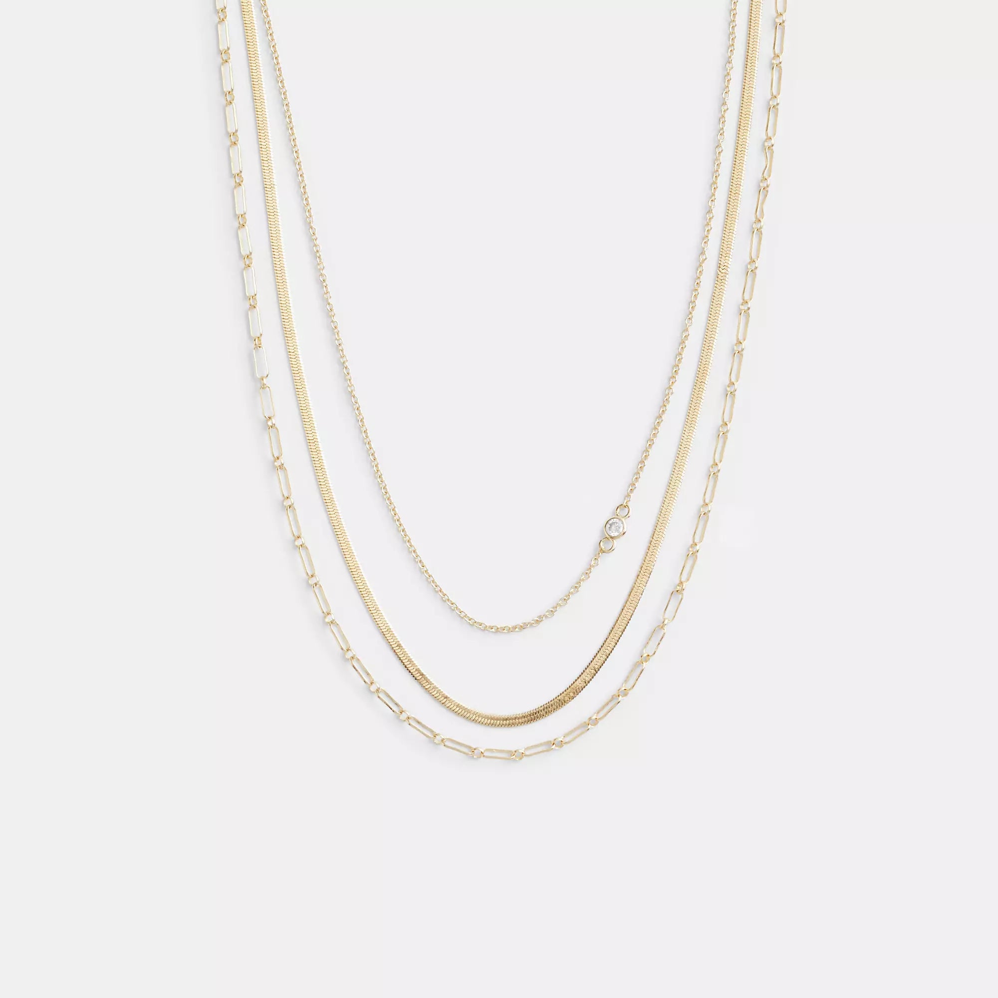 Discover Unique Jewelry With Special Limited-Time Offers Coach Outlet Delicate Layered Chain Necklace Discover Unique Jewelry With Special Limited-Time Offers Coach Outlet Delicate Layered Chain Necklace