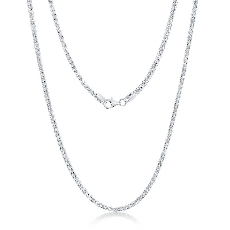 Exclusive Jewelry Bundles At Discounted Rates Diamond cut Franco Chain 2.5mm Sterling Silver or Gold Plated Over Sterling Silver 18" Necklace Exclusive Jewelry Bundles At Discounted Rates Diamond cut Franco Chain 2.5mm Sterling Silver or Gold Plated Over Sterling Silver 18" Necklace