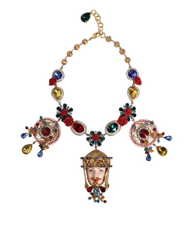 The Biggest Jewelry Sale Of The Year Is Here Dolce & Gabbana Tone Brass Embellished Ball Chain Statement Women's Necklace The Biggest Jewelry Sale Of The Year Is Here Dolce & Gabbana Tone Brass Embellished Ball Chain Statement Women's Necklace
