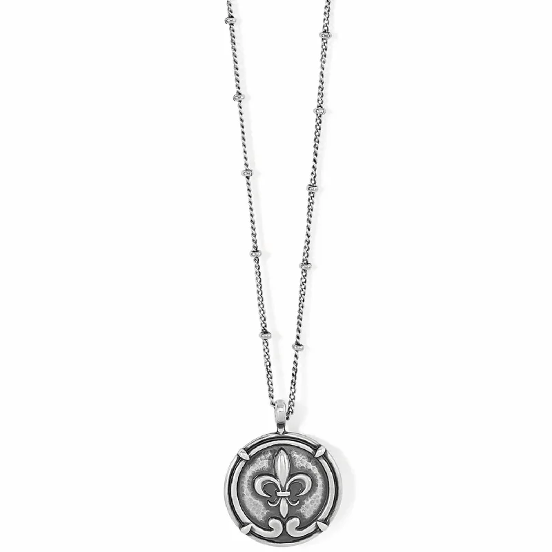 Luxury Jewelry At Unbeatable Discounts Ferrara Fleur De Lis Small Necklace In Silver Luxury Jewelry At Unbeatable Discounts Ferrara Fleur De Lis Small Necklace In Silver