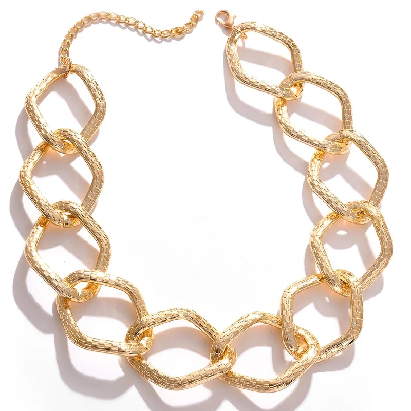 Huge Markdowns On Premium Jewelry Styles Gold Plated Necklace With Chain Detail For Women's Huge Markdowns On Premium Jewelry Styles Gold Plated Necklace With Chain Detail For Women's