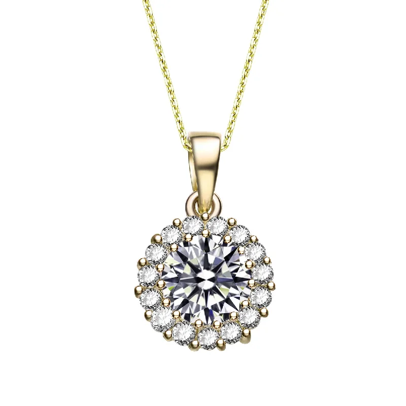 High-End Jewelry, Now More Affordable Than Ever Gv C.z. Sterling Silver Gold Plated Round Pendant High-End Jewelry, Now More Affordable Than Ever Gv C.z. Sterling Silver Gold Plated Round Pendant