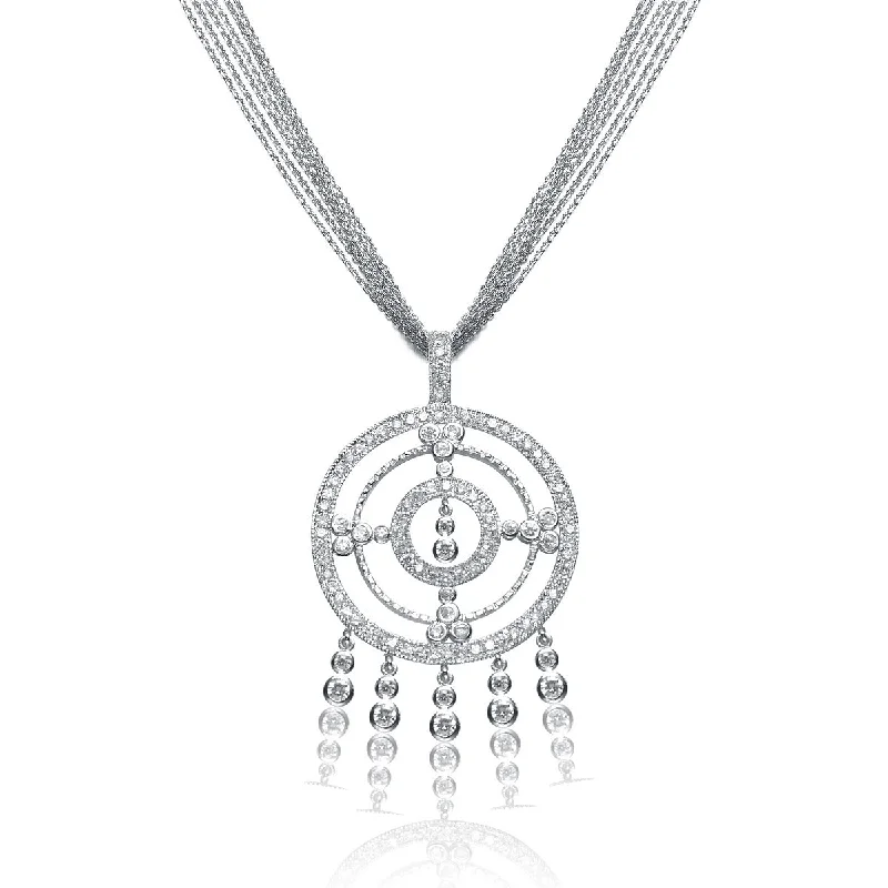 Timeless Jewelry At Special Discount Rates Gv Cz Ss Rhodium Plated Large Round Bezzel Set Pendant Timeless Jewelry At Special Discount Rates Gv Cz Ss Rhodium Plated Large Round Bezzel Set Pendant