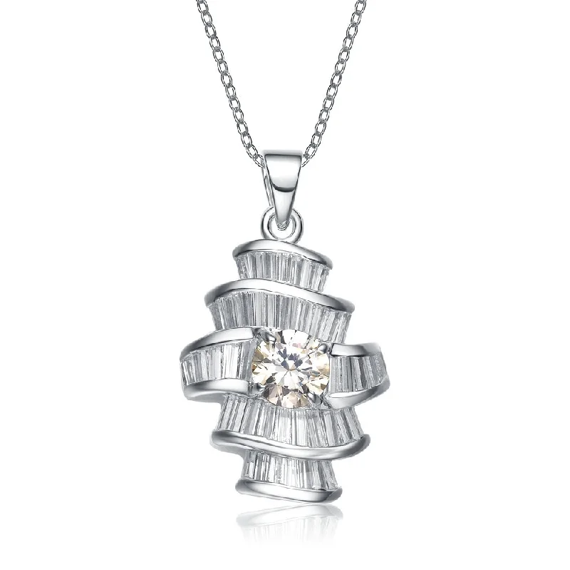 Elegant Jewelry, Affordable Luxury – Shop Now Gv Sterling Silver Clear And Apple Green Cubic Zirconia Solitaire Necklace Elegant Jewelry, Affordable Luxury – Shop Now Gv Sterling Silver Clear And Apple Green Cubic Zirconia Solitaire Necklace