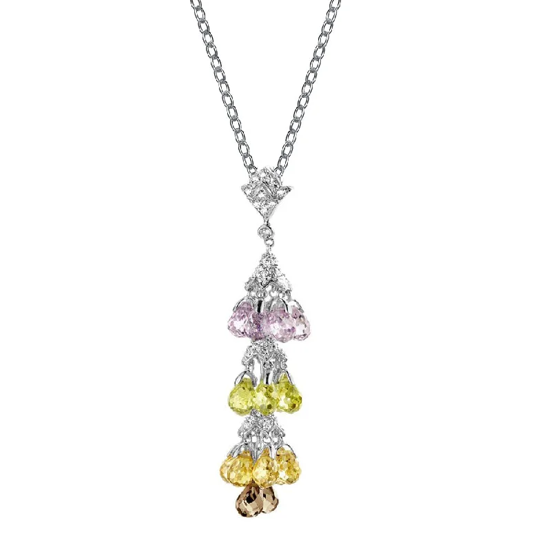 Don't Miss Our Biggest Jewelry Sale Of The Season Gv Sterling Silver Cubic Zirconia Gold Plating Clear And Yellow Light Pink And Burnt Amber Cubic Zirconia Dangling Pendant Necklace Don't Miss Our Biggest Jewelry Sale Of The Season Gv Sterling Silver Cubic Zirconia Gold Plating Clear And Yellow Light Pink And Burnt Amber Cubic Zirconia Dangling Pendant Necklace