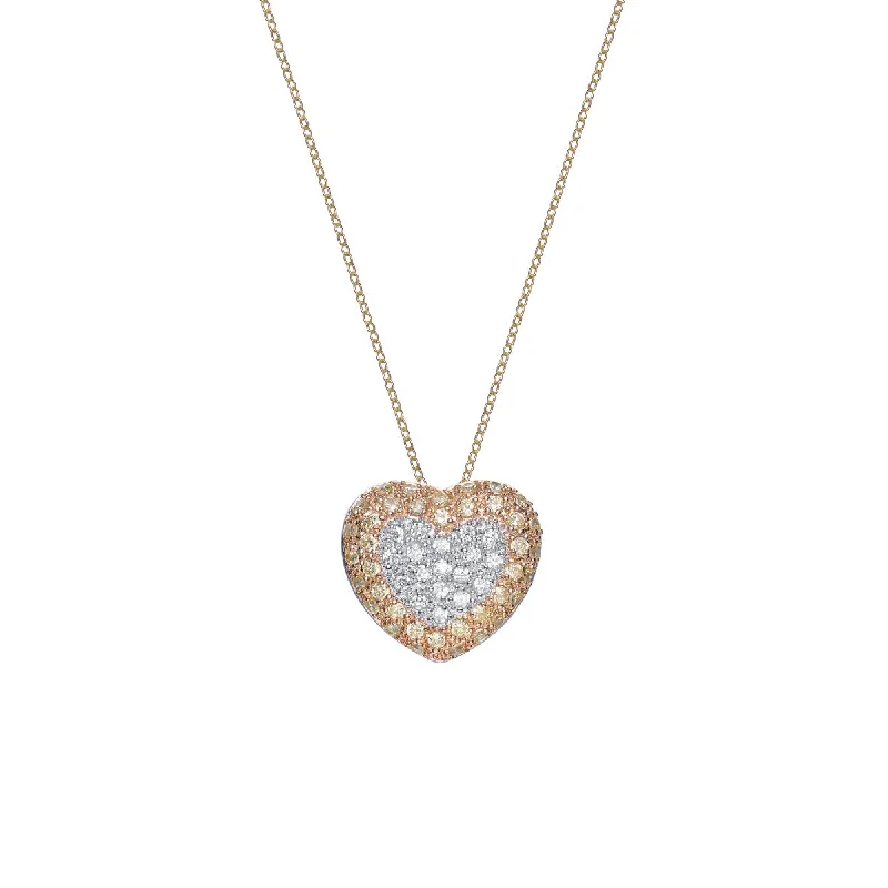 Sparkle More For Less – Jewelry Sale Happening Now Gv Sterling Silver White And Gold Heart Design Pendant Sparkle More For Less – Jewelry Sale Happening Now Gv Sterling Silver White And Gold Heart Design Pendant
