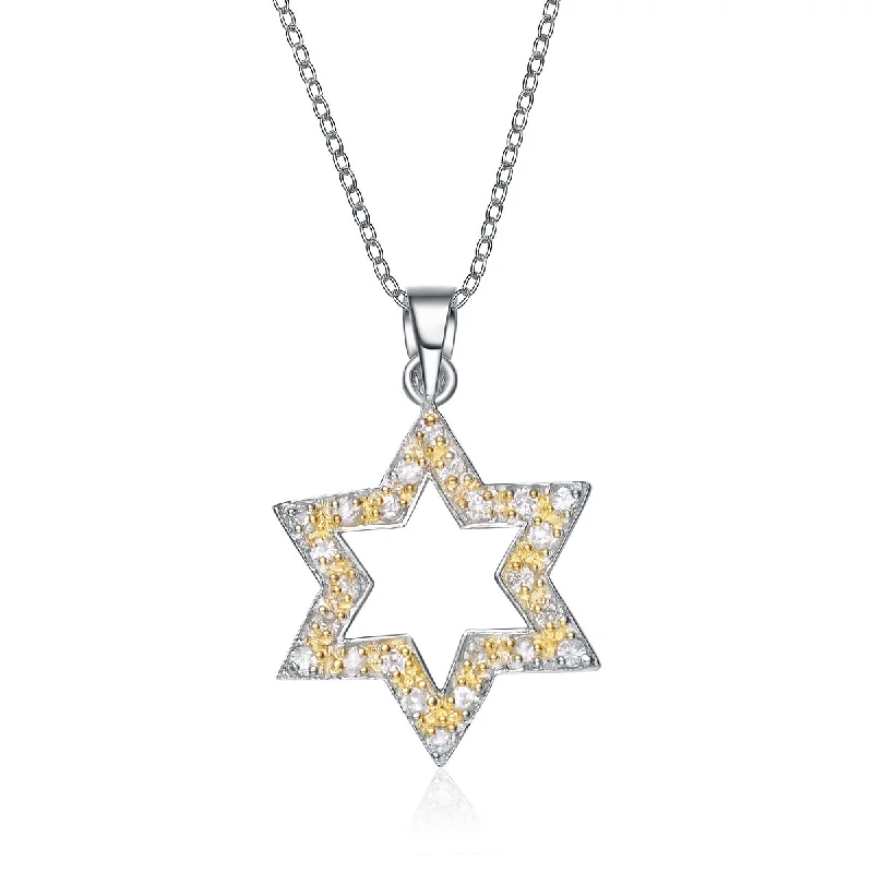 Shop Jewelry That Shines Without The High Price Gv Sterling Silver Yellow Cubic Zirconia Open Star Necklace Shop Jewelry That Shines Without The High Price Gv Sterling Silver Yellow Cubic Zirconia Open Star Necklace