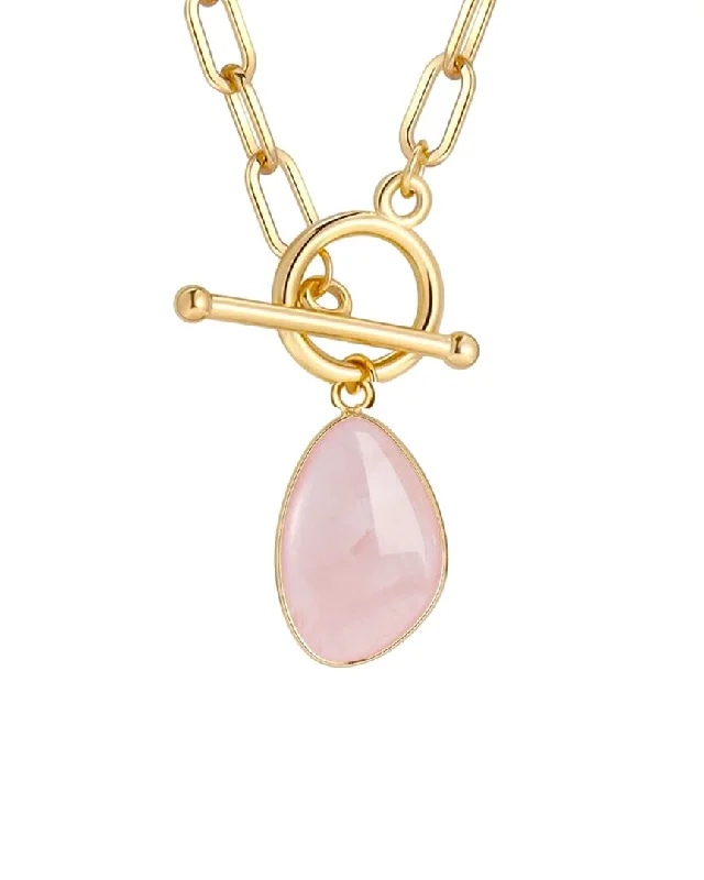 Flash Sale On Elegant Jewelry – Don't Miss Out Liv Oliver 18K Plated 17.50 ct. tw. Pink Quartz Toggle Necklace Flash Sale On Elegant Jewelry – Don't Miss Out Liv Oliver 18K Plated 17.50 ct. tw. Pink Quartz Toggle Necklace