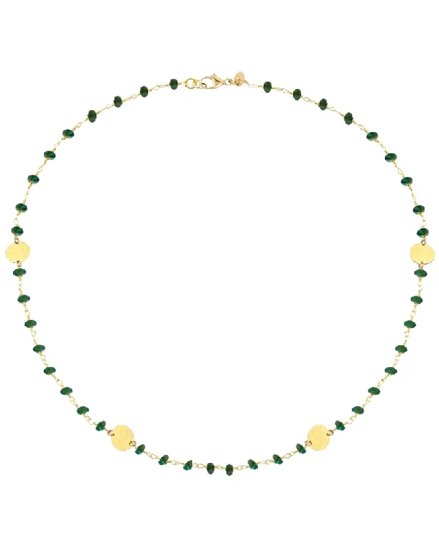 Last Chance To Grab Your Favorite Jewelry At A Discount Liv Oliver 18K Plated 45.00 ct. tw. Emerald Disc Necklace Last Chance To Grab Your Favorite Jewelry At A Discount Liv Oliver 18K Plated 45.00 ct. tw. Emerald Disc Necklace