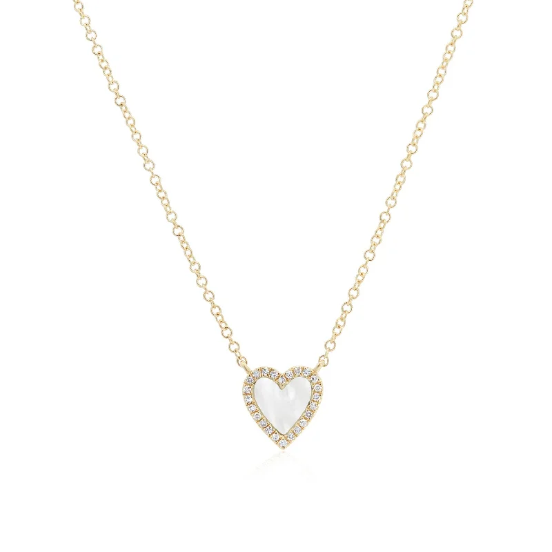 Buy More, Save More On Stunning Jewelry Designs Mother of Pearl Diamond Halo Heart Necklace Buy More, Save More On Stunning Jewelry Designs Mother of Pearl Diamond Halo Heart Necklace