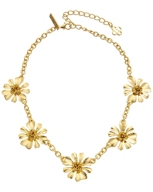 Shop Dazzling Jewelry At The Best Prices Oscar de la Renta 14K Medium Flower Necklace Shop Dazzling Jewelry At The Best Prices Oscar de la Renta 14K Medium Flower Necklace