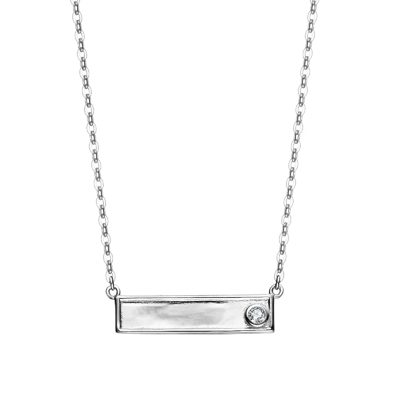 Big Discounts On Elegant Jewelry Collections Ra Rhodium Plated Lab Created Diamond Bar Neckalce Big Discounts On Elegant Jewelry Collections Ra Rhodium Plated Lab Created Diamond Bar Neckalce