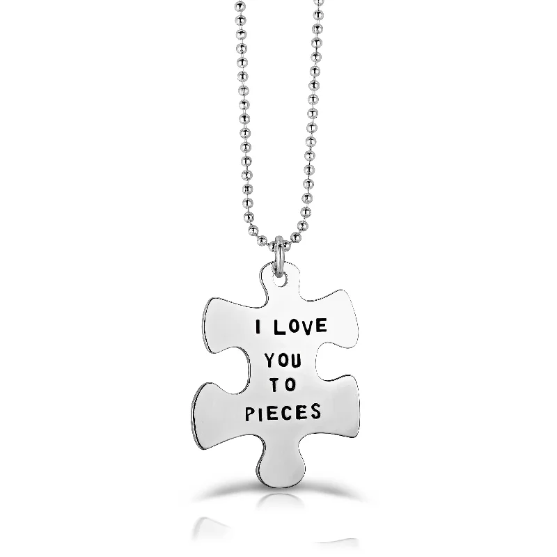 Timeless Elegance At Unbelievable Discounts Ra White Gold Plated Puzzle Piece Necklace Timeless Elegance At Unbelievable Discounts Ra White Gold Plated Puzzle Piece Necklace