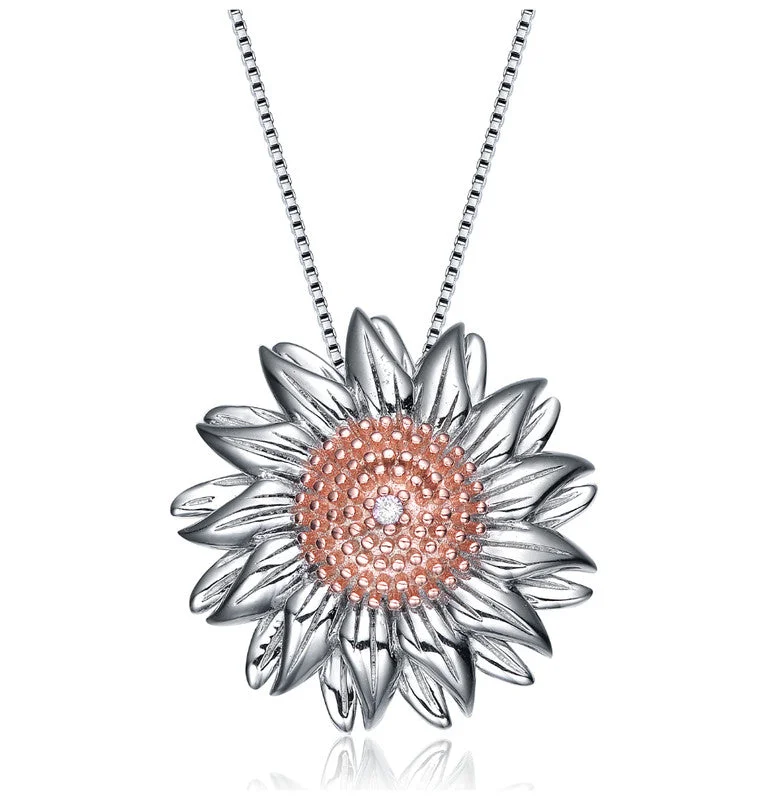 Shine Without Limits – Jewelry Sale Happening Now Rhodium Plated Cubic Zirconia Sunflower Shape Pendant Shine Without Limits – Jewelry Sale Happening Now Rhodium Plated Cubic Zirconia Sunflower Shape Pendant