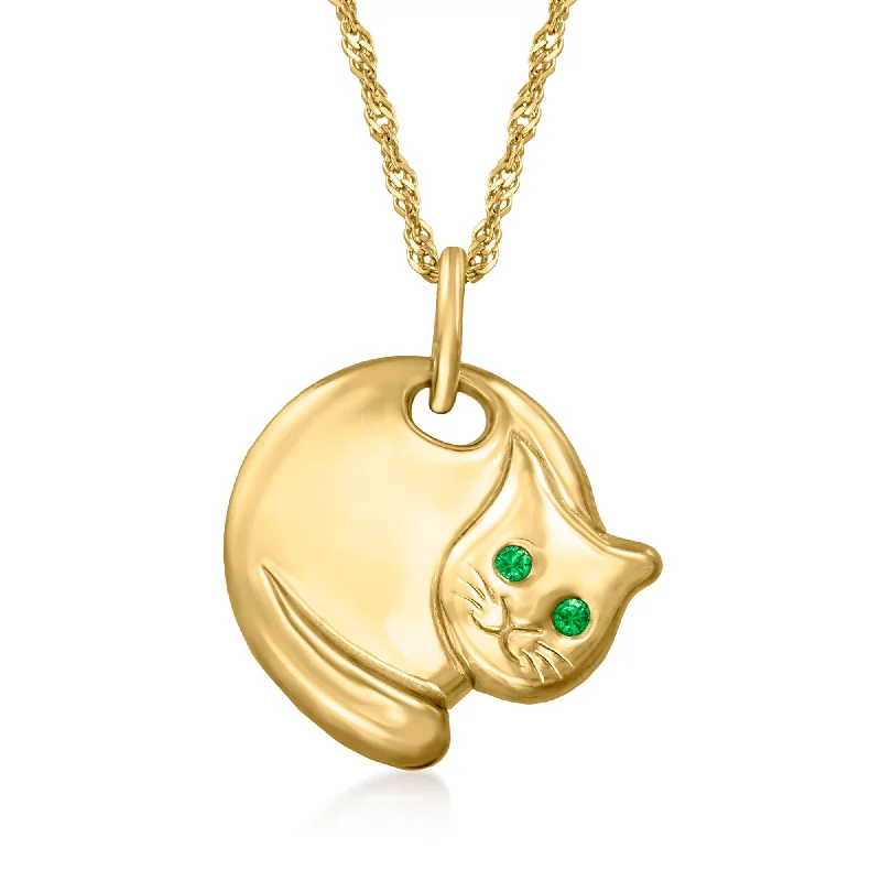 Make Every Moment Shine – Jewelry Discounts Available Ross-Simons Italian 18kt Gold Over Sterling Curled-Up Cat Pendant Necklace Make Every Moment Shine – Jewelry Discounts Available Ross-Simons Italian 18kt Gold Over Sterling Curled-Up Cat Pendant Necklace