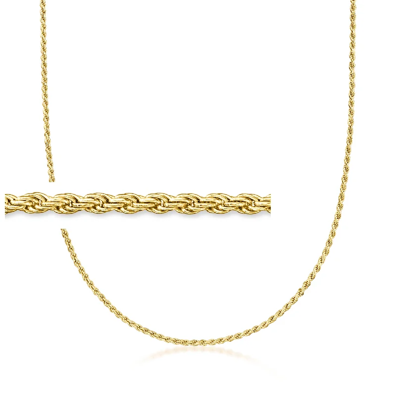 Limited-Time Jewelry Sale – Don't Miss These Deals RS Pure by Ross-Simons Italian 2mm 18kt Gold Vermeil Rope-Chain Necklace Limited-Time Jewelry Sale – Don't Miss These Deals RS Pure by Ross-Simons Italian 2mm 18kt Gold Vermeil Rope-Chain Necklace
