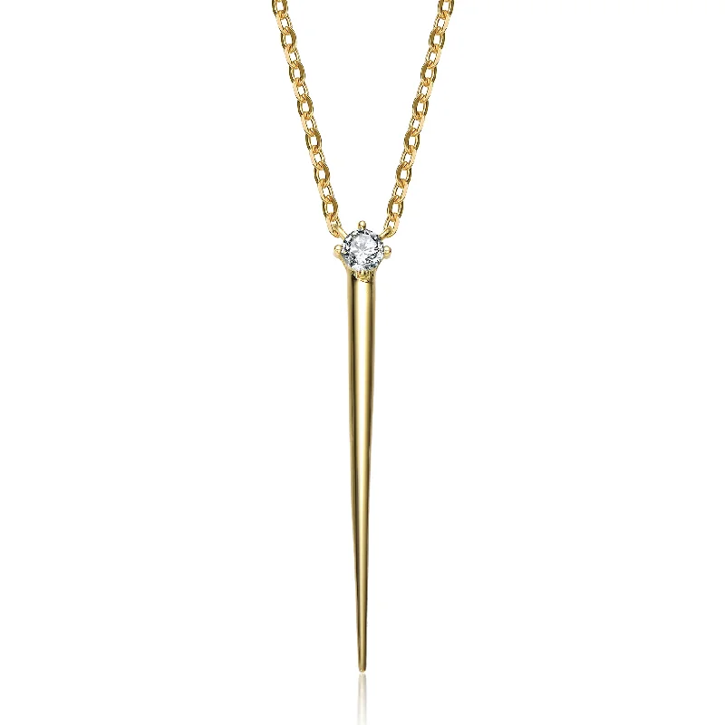 Exclusive Jewelry Markdowns – Limited-Time Offer Sterling Silver 14k Yellow Gold Plated 0.10ct Lab Created Moissanite Necklace Exclusive Jewelry Markdowns – Limited-Time Offer Sterling Silver 14k Yellow Gold Plated 0.10ct Lab Created Moissanite Necklace