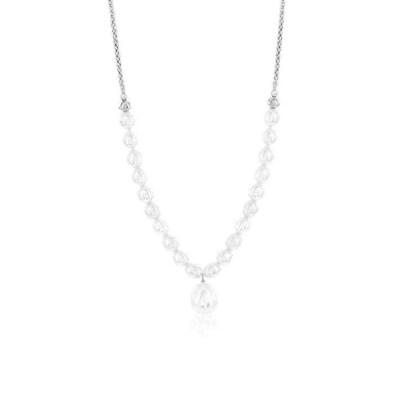 Flash Sale On Exquisite Jewelry – Don't Miss Out Sterling Silver Freshwater Pearl Hanging Pearl Necklace Flash Sale On Exquisite Jewelry – Don't Miss Out Sterling Silver Freshwater Pearl Hanging Pearl Necklace
