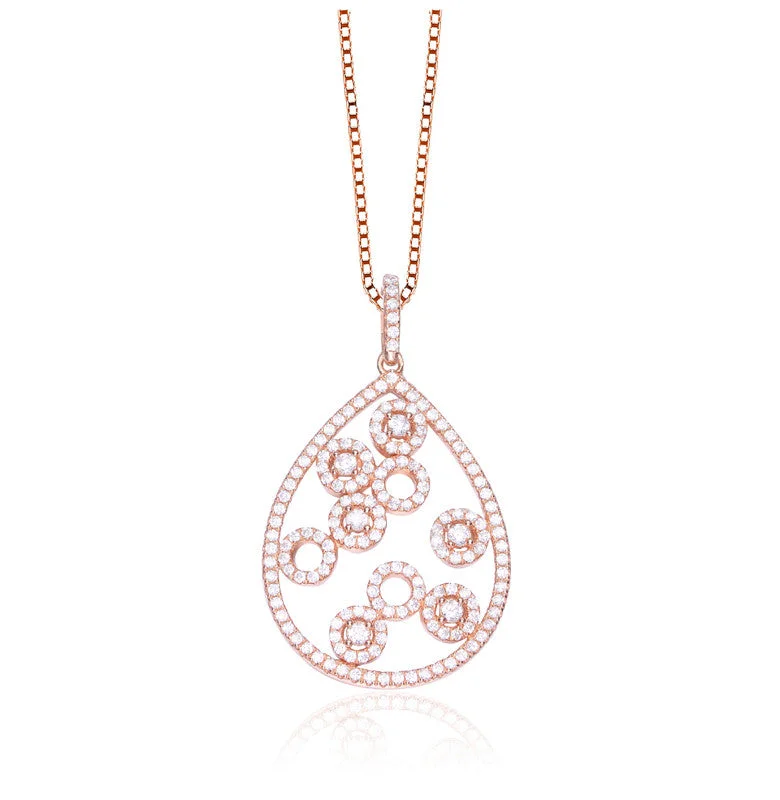 Bold And Beautiful Jewelry Now At Irresistible Prices Sterling Silver Gold Overlay Cubic Zirconia Circles Galore Necklace Bold And Beautiful Jewelry Now At Irresistible Prices Sterling Silver Gold Overlay Cubic Zirconia Circles Galore Necklace