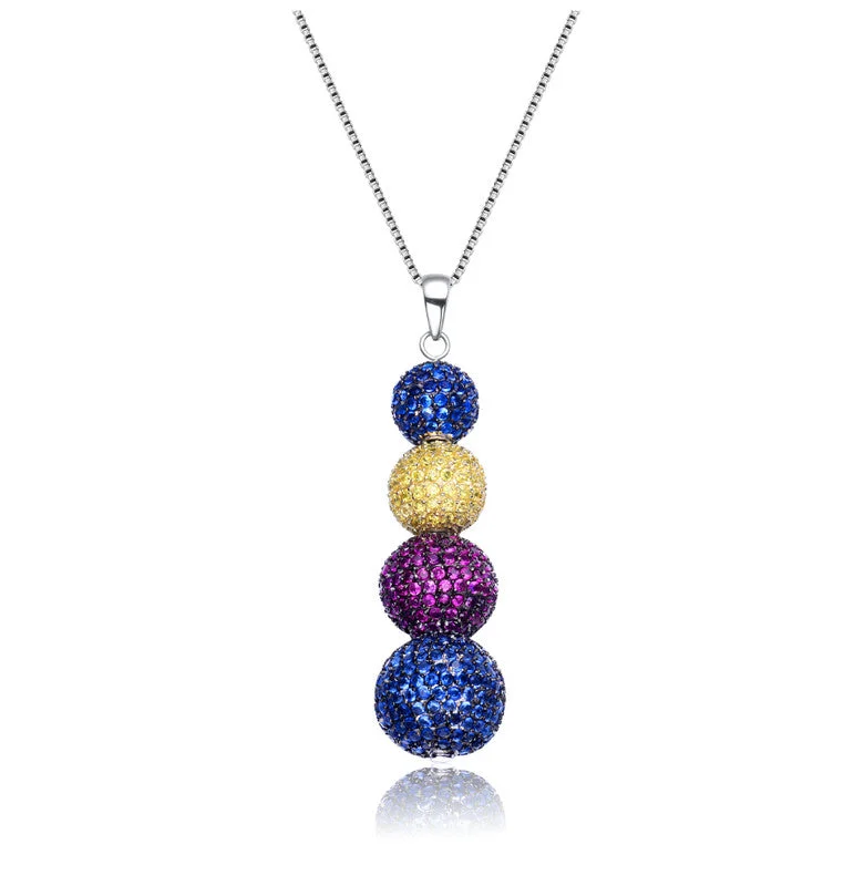 Unlock Unbeatable Jewelry Deals Before They’Re Gone Sterling Silver Multi Cubic Zirconia Stacked Necklace