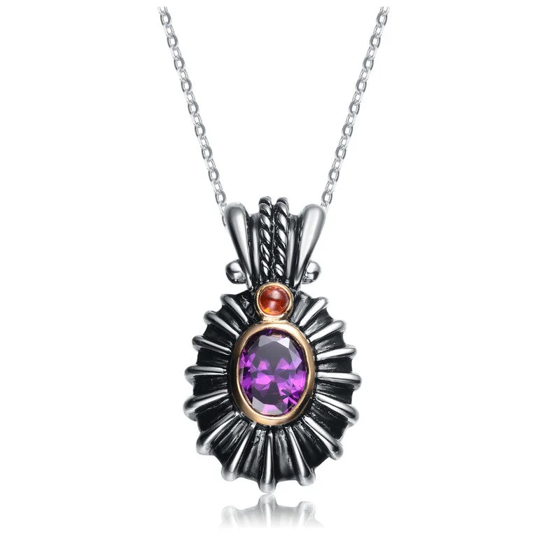 Unmissable Deals On Handmade Jewelry Collections Sterling Silver Violet And Red Cubic Zirconia Black Pendant Unmissable Deals On Handmade Jewelry Collections Sterling Silver Violet And Red Cubic Zirconia Black Pendant