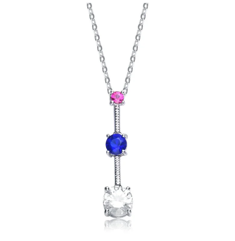 Once-A-Year Jewelry Sale – Grab Your Favorites Now Sterling Silver White Cubic Zirconia Pink And Blue Cubic Zirconia Pendant Once-A-Year Jewelry Sale – Grab Your Favorites Now Sterling Silver White Cubic Zirconia Pink And Blue Cubic Zirconia Pendant