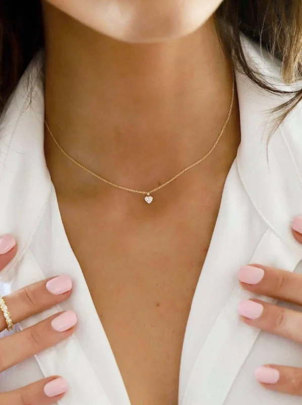 Luxury Handcrafted Jewelry For Elegant Looks Sweetheart Necklace In Gold
