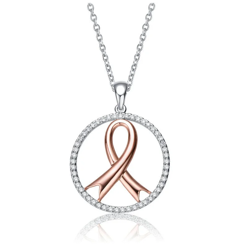 Flash Sale On Elegant Jewelry – Don't Miss Out Teens/Young Adults Two Tone Ribbon in Open Circle Pendant Necklace Flash Sale On Elegant Jewelry – Don't Miss Out Teens/Young Adults Two Tone Ribbon in Open Circle Pendant Necklace